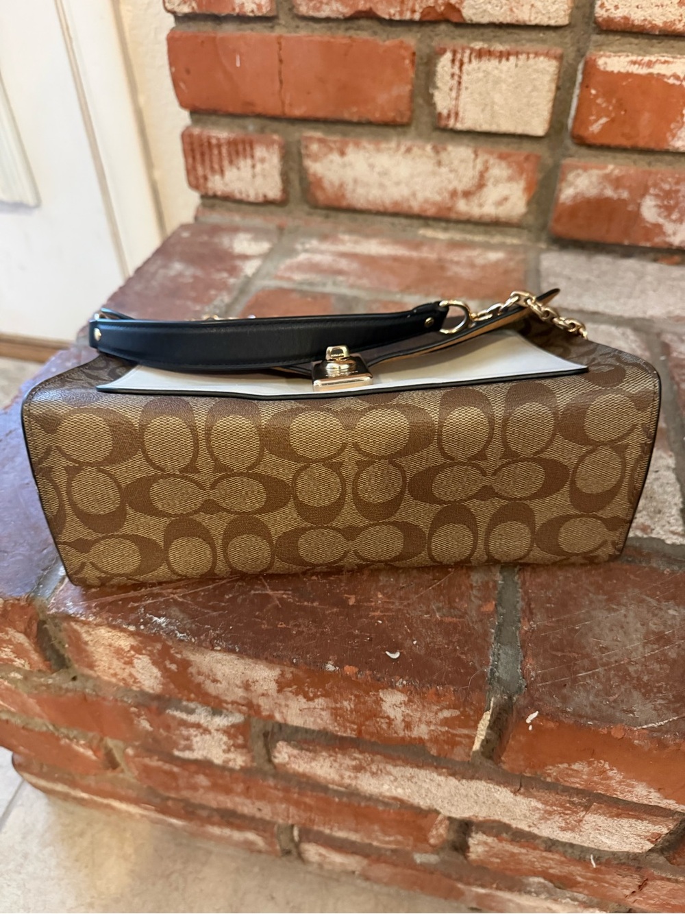 COACH Lane Shoulder Bag- Blocked Signature Canvas - Picture 8 of 15